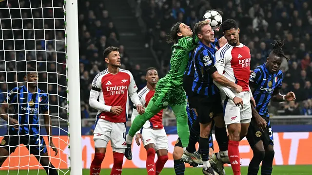 Hasil Liga Champions: Arsenal Terpeleset di Kandang Inter Milan, Barcelona Pesta Gol - Bola berita69.org