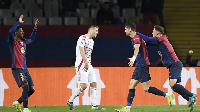 Hasil Liga Champions: Barcelona Kembali ke Jalur Kemenangan, Lumat Brest 3-0 - Bola berita69.org