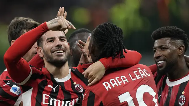 Hasil Liga Italia Serie A: 10 Pemain AC Milan Gilas Lecce 3-0 - Bola berita69.org