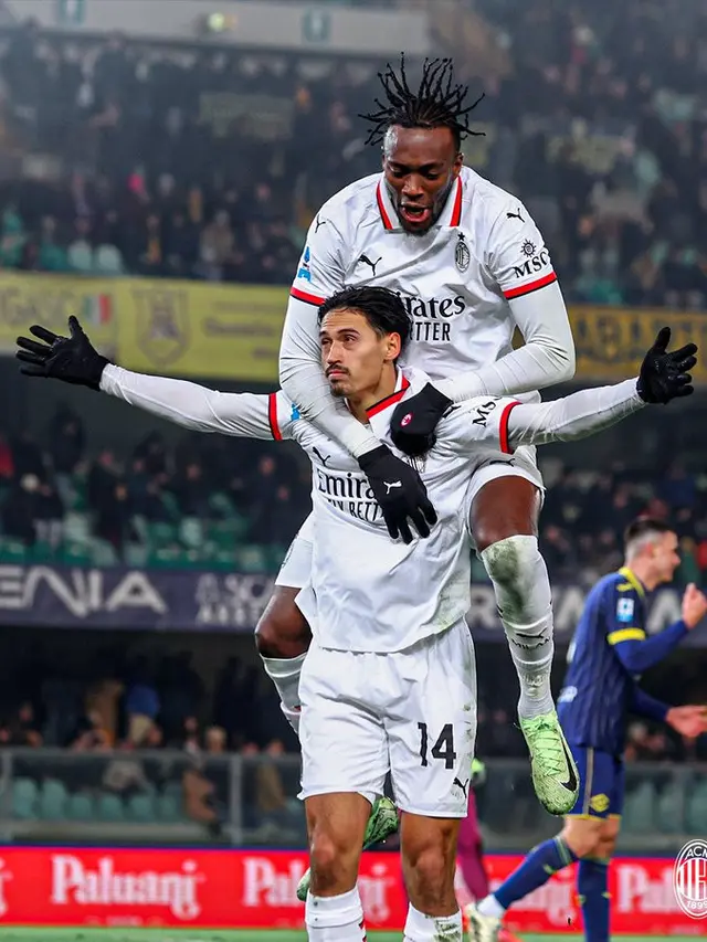 Hasil Liga Italia Serie A: Gol Tunggal Pemain Keturunan Indonesia Bawa AC Milan Taklukkan Verona - Bola berita69.org