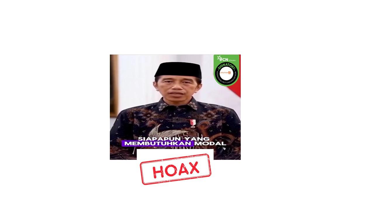 Hoaks Pembagian Modal Usaha Makin Menggiurkan, Simak Daftarnya