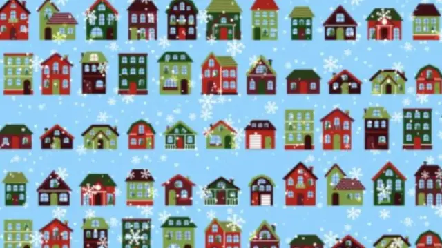 Ilusi Optik, Temukan Rumah Tersembunyi Tanpa Pohon Natal di Gambar Ini - Hot berita69.org