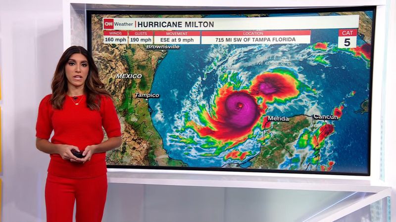 Ahli meteorologi menunjukkan prediksi jalur Badai Milton | berita
