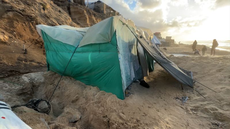 Pengungsi Palestina di Gaza menderita akibat cuaca buruk | berita