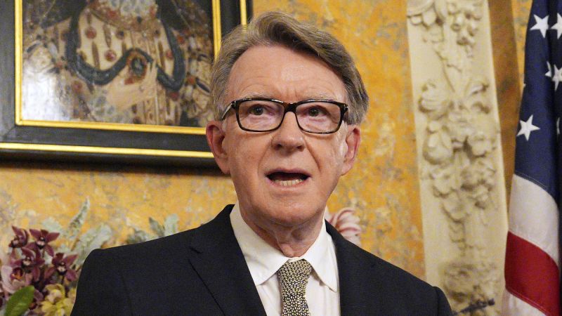 Peter Mandelson, UK FIRES Duta Besar untuk AS atas tautan ke Jeffrey Epstein | berita