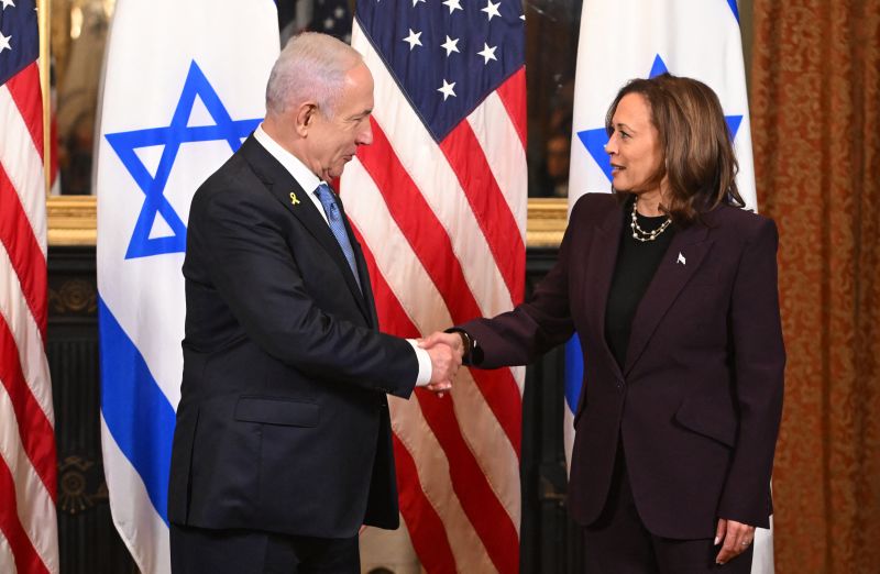 Video: Kamala Harris menyerukan gencatan senjata di Gaza setelah bertemu dengan Netanyahu | Politik berita