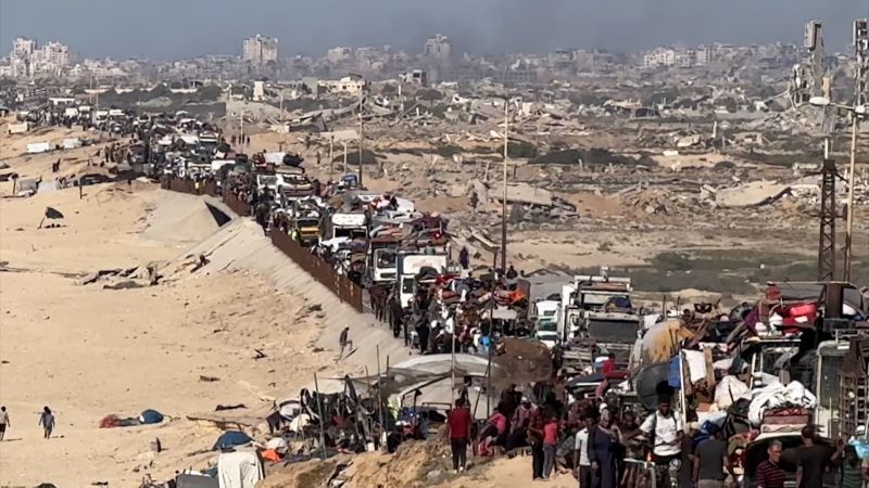 Video menunjukkan massa eksodus karena lebih dari 100.000 pengungsi di Gaza selama akhir pekan | berita