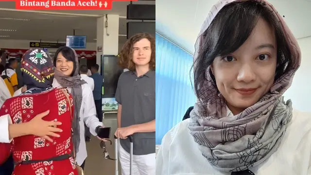 Isi Acara di Kampus Aceh, Ini 7 Potret Leony saat Berkerudung Ditemani Pacar Bule - Hot berita69.org