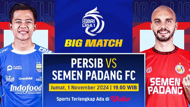 Jadwal BRI Liga 1 2024/2025, 1-6 November: Persib Bandung vs Semen Padang - Bola berita69.org