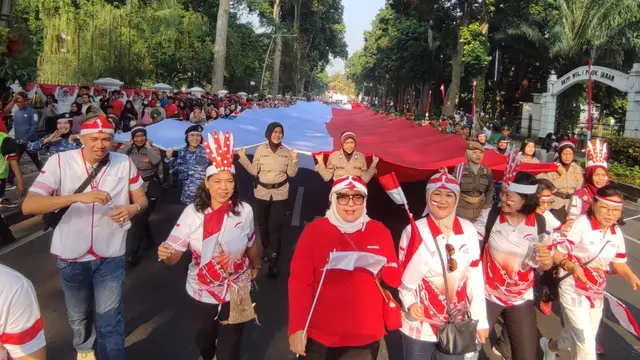 Kemeriahan Kirab Bendera Merah Putih Raksasa Semarakkan HUT ke-79 RI di Kota Bogor - News berita69.org