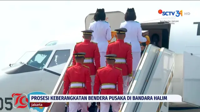 Kirab Tiba di Halim, Bendera Merah Putih dan Teks Proklamasi Langsung Diterbangkan ke IKN - News berita69.org