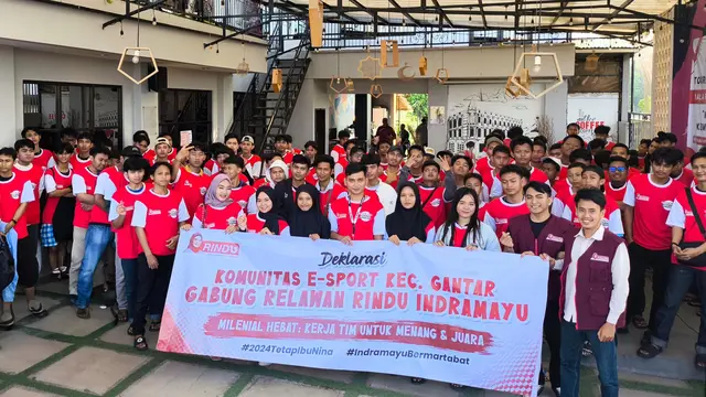 Komunitas E-Sports Gantar Gabung Relawan Rindu Dukung Nina Agustina di Pilbup Indramayu - Pemilu berita69.org