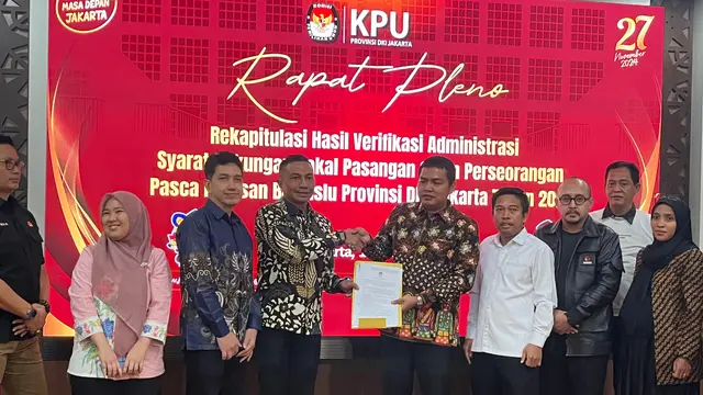 KPU Jakarta Buka Pendaftaran Cagub 27-29 Agustus 2024, Syarat Usia Ikuti Putusan MK - Pemilu berita69.org
