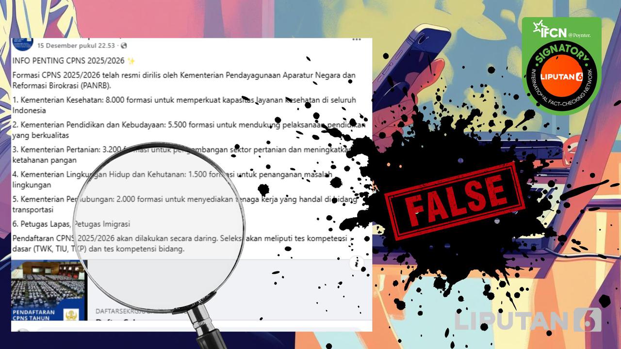 Kumpulan Hoaks Terkini Pendaftaran ASN, Simak Sebelum Terjebak Penyamaran