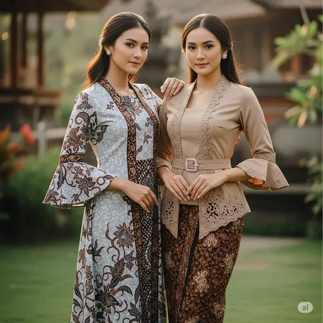 Menawan dengan Batik Kombinasi Brokat Lengan Ruffle Modern, Ini 10 Inspirasi Gaya Terkini - Hot berita69.org