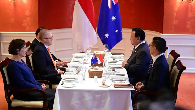 Momen Prabowo Santap Sarapan Pagi Bersama PM Australia di Peru - News berita69.org
