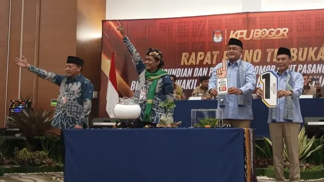 Nomor Urut Pilkada Kabupaten Bogor: Rudy-Jaro Ade 1, Bayu-Musya 2 - Pemilu berita69.org