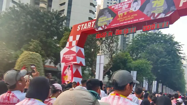 PDIP Gelar Soekarno Run di Plaza Timur Senayan, Tema Berlari di Atas Kaki Sendiri - News berita69.org