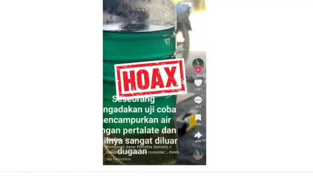 Pertamina Patra Niaga Tegaskan Pertalite Produk Non Etanol, Masyarakat Diimbau Waspadai Hoaks Menyesatkan - Cek Fakta berita69.org