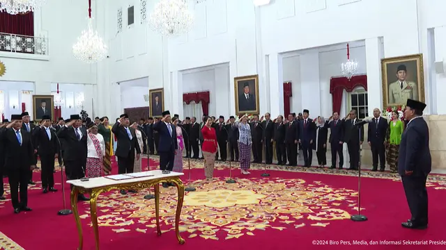 Prabowo Lantik 55 Wakil Menteri dan 1 Wakil KSP Kabinet Merah Putih 2024 - News berita69.org
