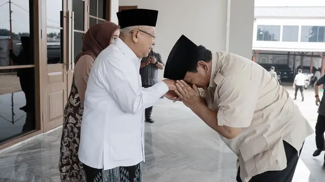 Prabowo Sambangi Kediaman Maâruf Amin, Cium Tangan Lalu Diskusi Bahas Pembangunan RI - News berita69.org
