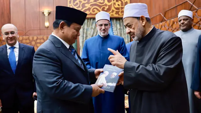 Prabowo Temui Grand Syekh Al-Azhar di Mesir, Pererat Hubungan Keagamaan sampai Pembelajaran - News berita69.org