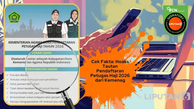 Ragam Hoaks Catut Nama Kemenag yang Sering Beredar, Pendaftaran Petugas Haji hingga Pembagian Bantuan Non-Muslim - Cek Fakta berita69.org