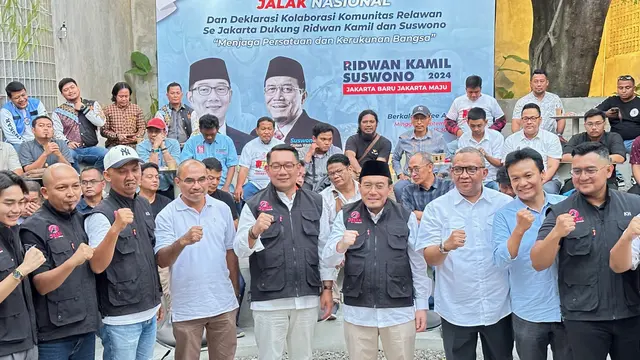 Relawan Prabowo-Gibran Deklarasi Dukung Ridwan Kamil-Suswono di Pilkada Jakarta - Pemilu berita69.org