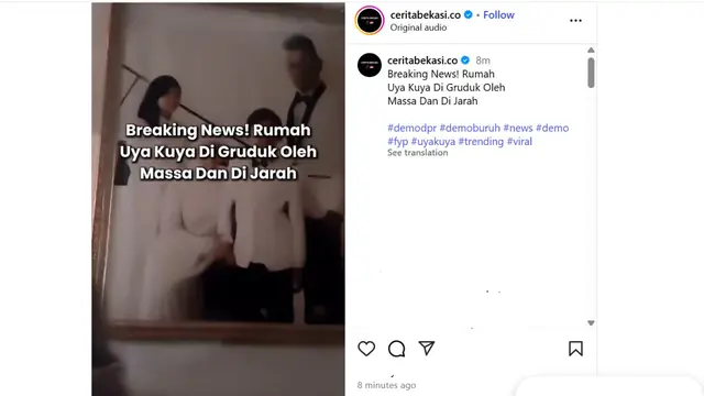 Rumah Uya Kuya Didatangi Massa, Barang-Barang Ikut Dibawa - News berita69.org