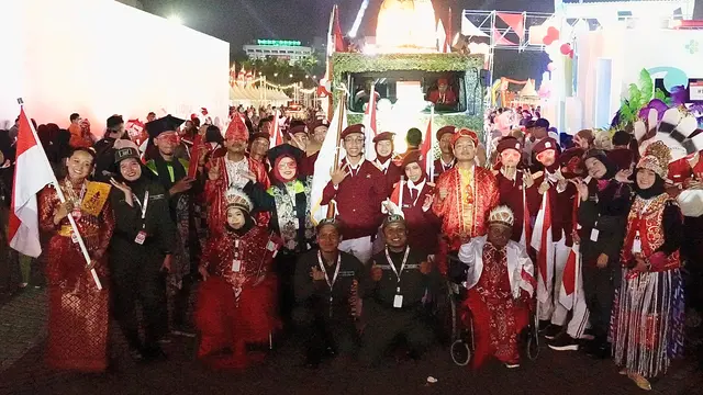 Semarak HUT ke-80 RI, Kelompok Disabilitas Ikut Meriahkan Karnaval Kemerdekaan - News berita69.org