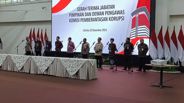 Sertijab, Pimpinan dan Dewan Pengawas KPK Baca Pakta Integritas - News berita69.org