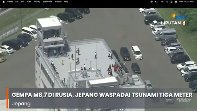 Suasana Kepanikan Warga Jepang dan WNI saat Peringatan Tsunami Usai Gempa Dahsyat Rusia - News berita69.org