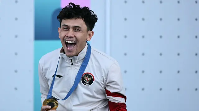 Sumbang Medali Emas Pertama Indonesia di Olimpiade 2024, Veddriq Leonardo: Kado Ulang Tahun RI ke-79 - Bola berita69.org
