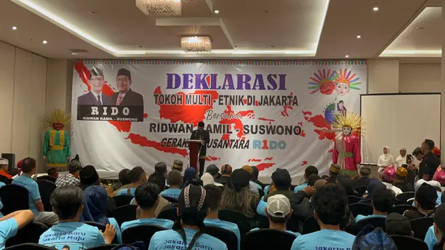 Tokoh Multi Etnis Deklarasi Dukung Ridwan Kamil-Suswono di Pilkada Jakarta - Pemilu berita69.org
