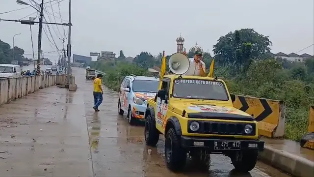Viral Anggota DPRD Depok Kampanye Diduga Menggunakan Plat Mobil Palsu - Pemilu berita69.org