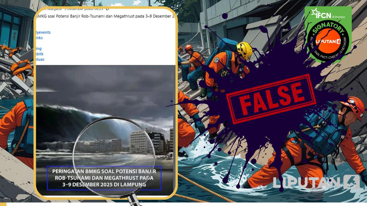 Viral Peringatan Potensial Tsunami dan Gempa Megathrust di Lampung, Simak Fakta dari BMKG