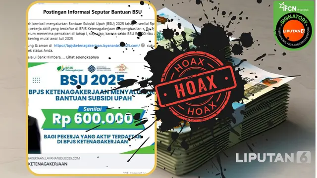Waspada Hoaks! Begini Cara Resmi Cek BSU BPJS Ketenagakerjaan dan Syarat Penerimanya - Cek Fakta berita69.org