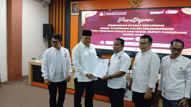 Zulkarnain-Lerru Lolos Bacalon Independen Pilkada Kabupaten Tangerang - Pemilu berita69.org